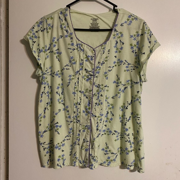 Simply Basic Floral Pajama Set - Picture 2 of 7